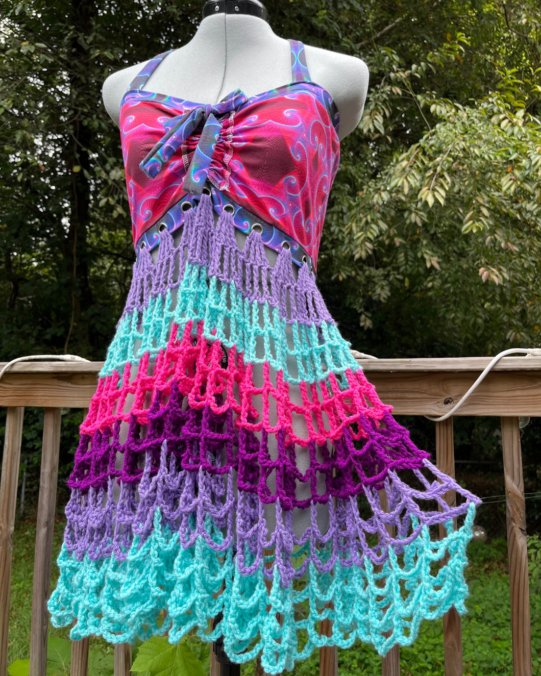 Large Alette Effect hybrid dress