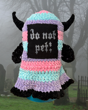 Load image into Gallery viewer, Sacrificial lamb crochet hood
