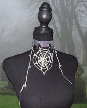 Load image into Gallery viewer, Dew drop spiderweb choker

