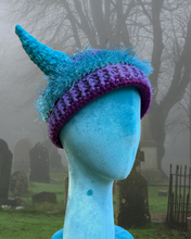 Load image into Gallery viewer, horny beanie * 22”

