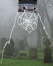 Load image into Gallery viewer, Dew drop spiderweb choker
